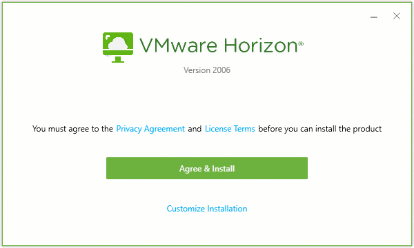 VMWare Horizon Client Installation walkthrough